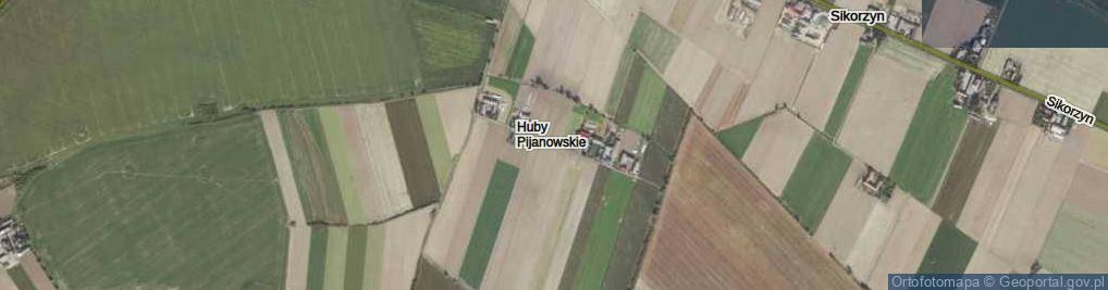 Zdjęcie satelitarne Huby Pijanowskie ul.